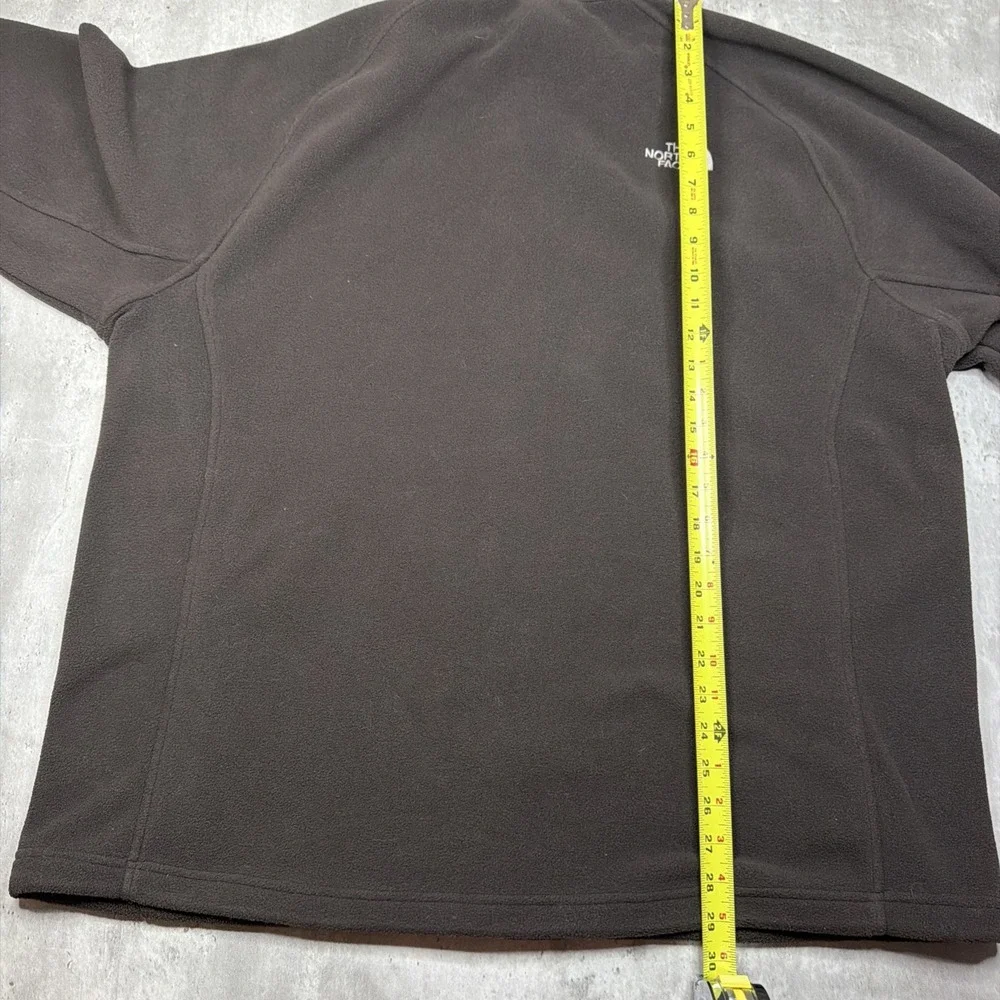 The North Face Men's Dark Brown Mocha Full Zip Jacket Size XXL Fleece Sherpa
